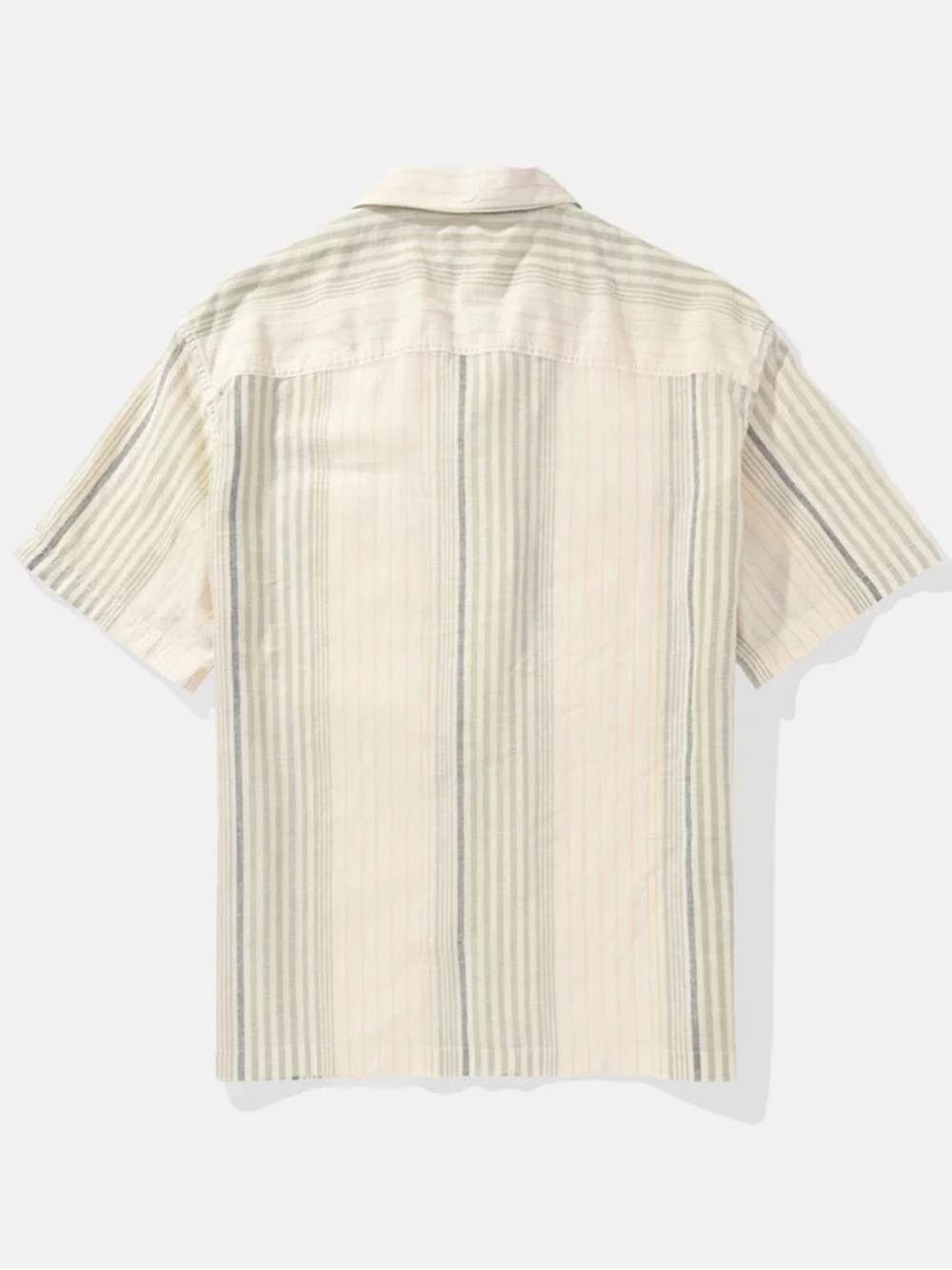 American Eagle Outfitters Poolside Striped Short-Sleeve Button-Down Shirt - Picture 6 of 8